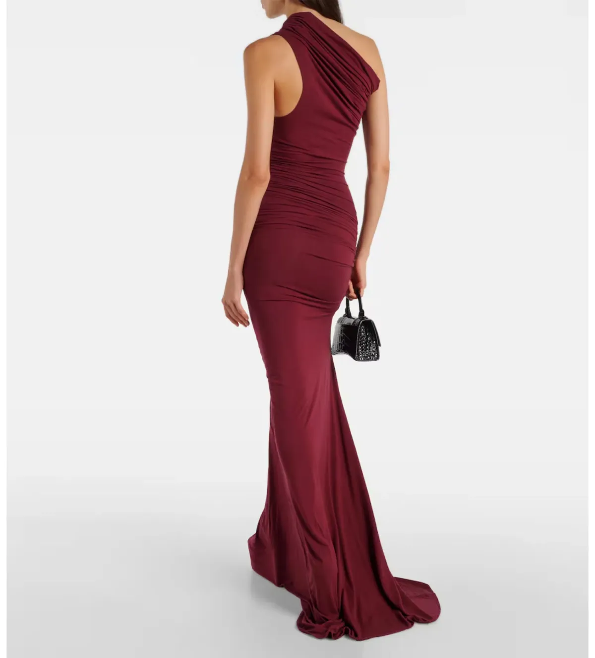 Entire Studios Pillar Ruched Gown in Red Size 6 - Image 2