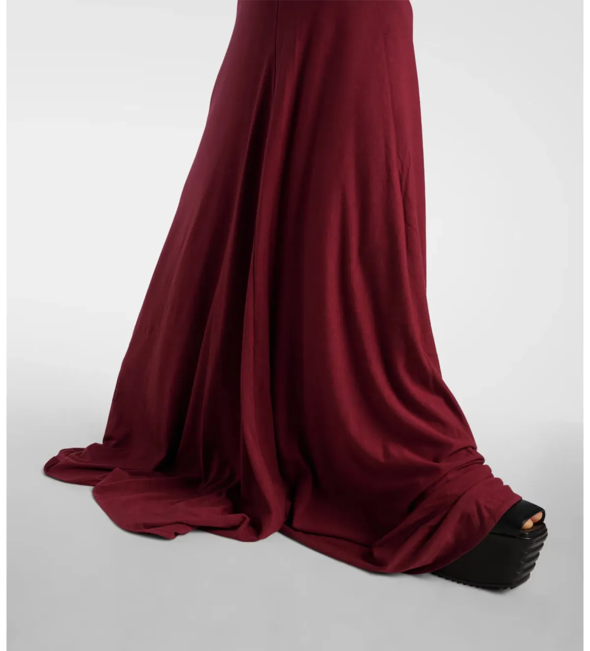 Entire Studios Pillar Ruched Gown in Red Size 6 - Image 5
