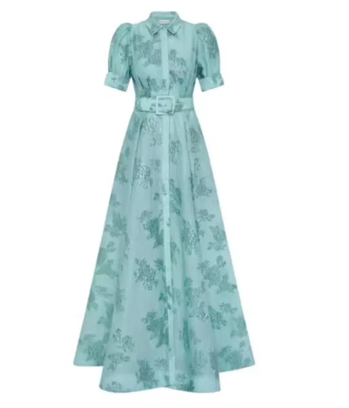 Rebecca Vallance Benette Short Sleeve Gown Teal Blue Size 16 - Image 4