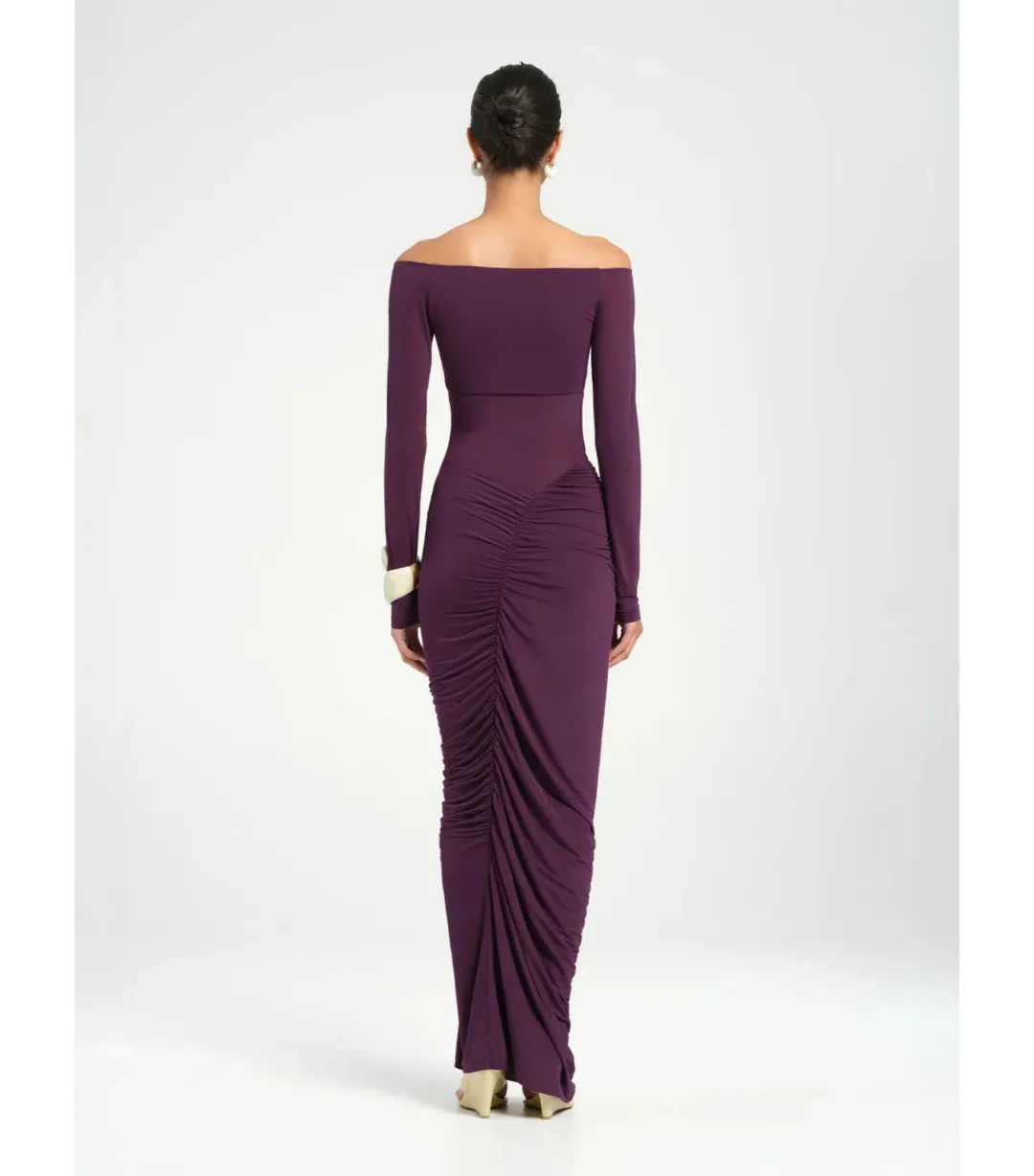 Benni Wilma Maxi Dress Deep Purple Size AU 10 for rent on The Volte - main image
