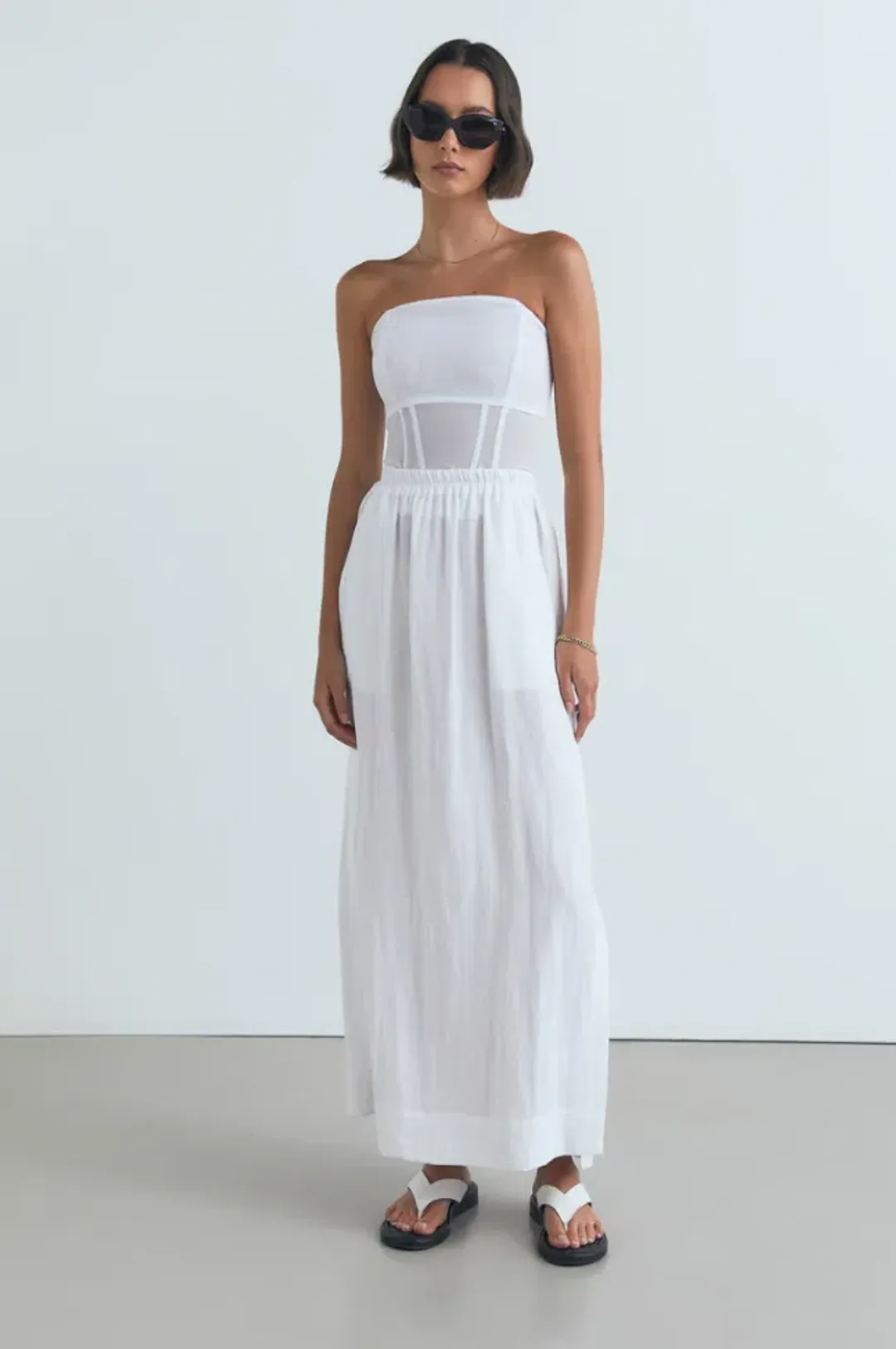 Viktoria Woods Rome Bustier White Size 1/aU 8  for rent on The Volte - main image