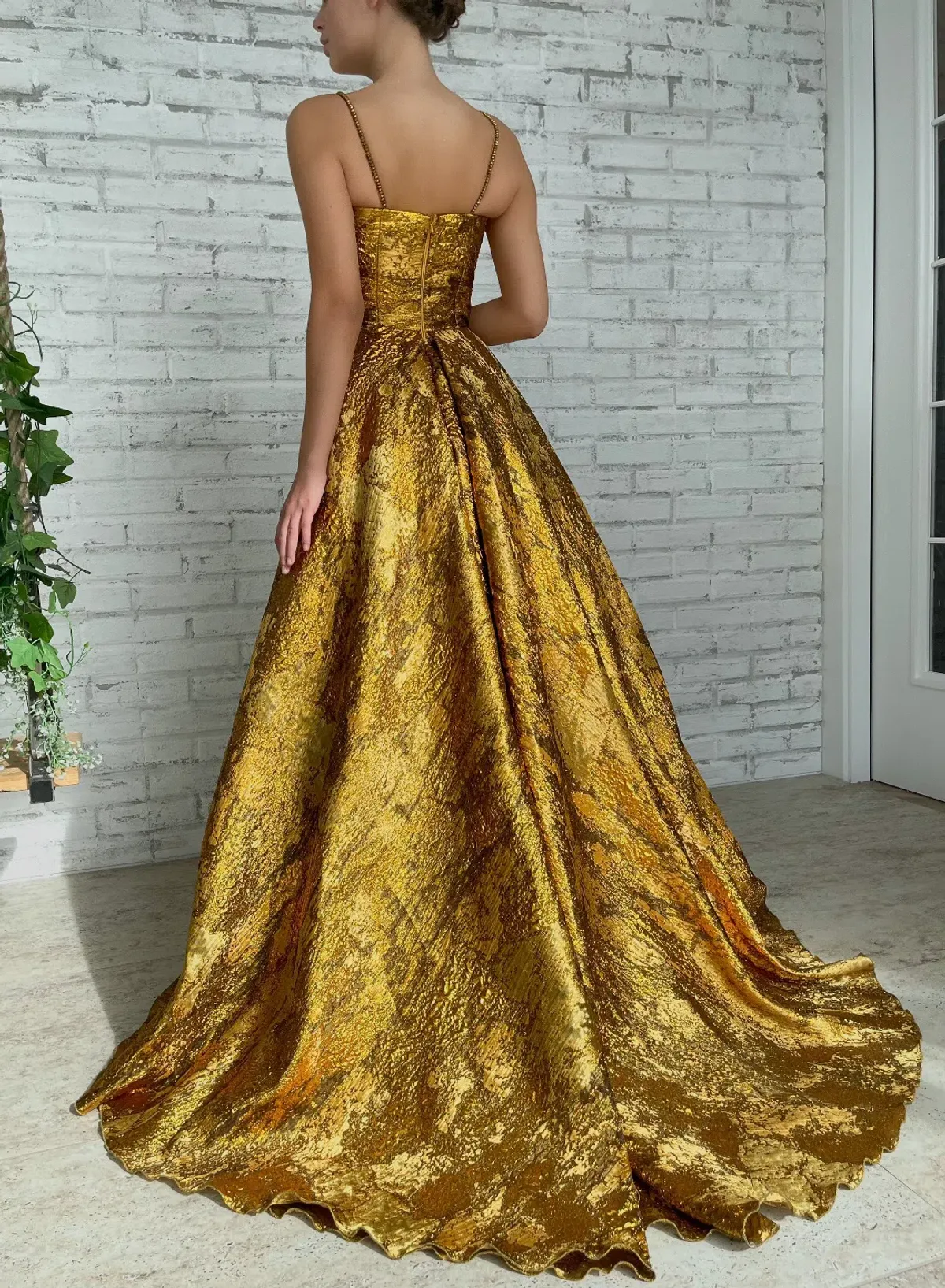 Teuta Matoshi Autumn Leaves Gown - Image 4