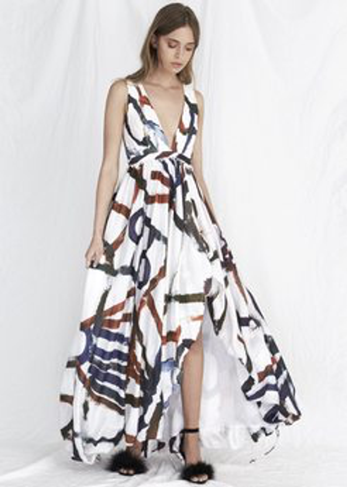 Aje Awelye Belize Maxi Dress Print Size 14 - Image 2