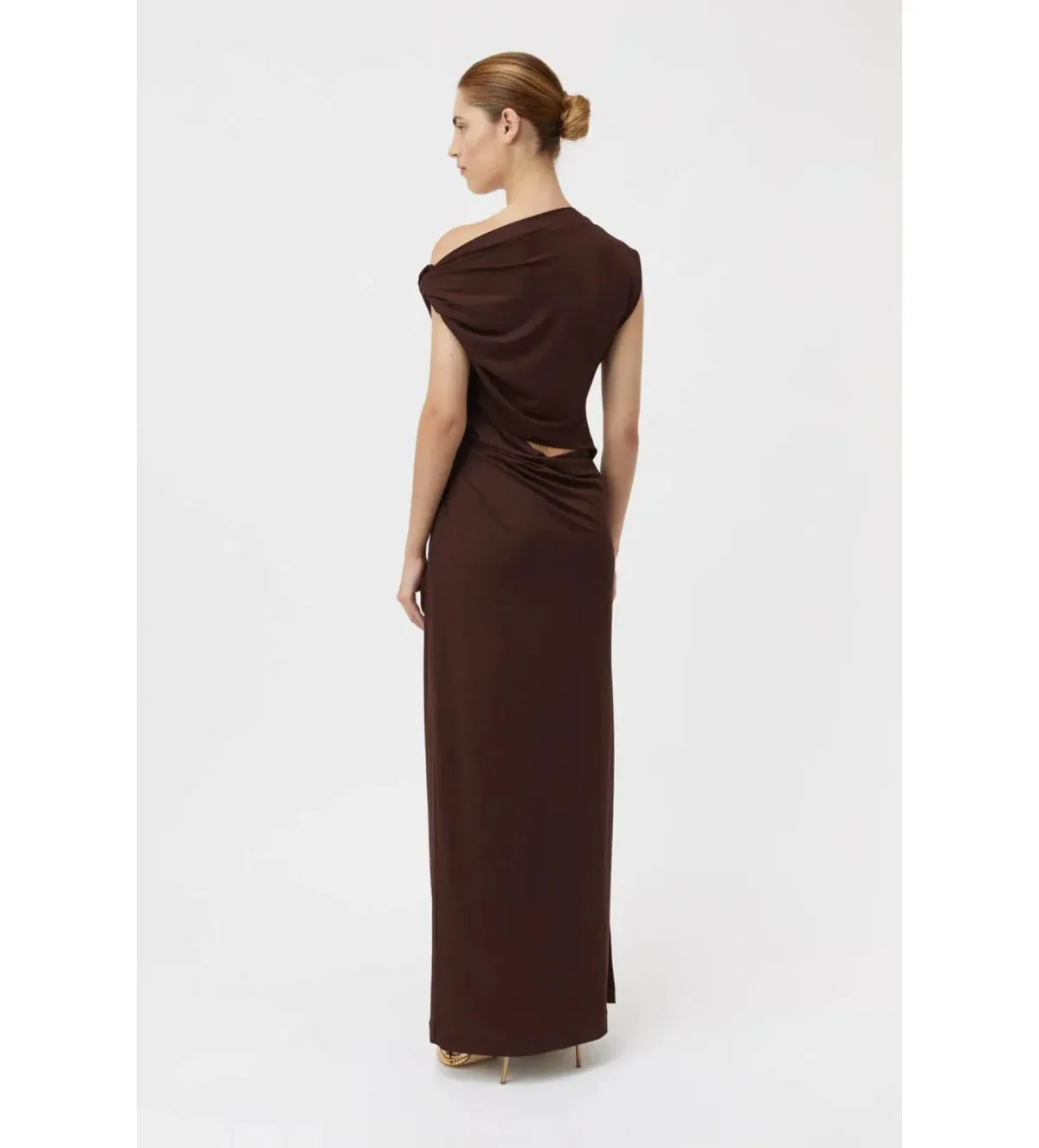 Camilla and Marc Annalise Maxi Dress Chocolate Brown Size AU 12 - Image 4