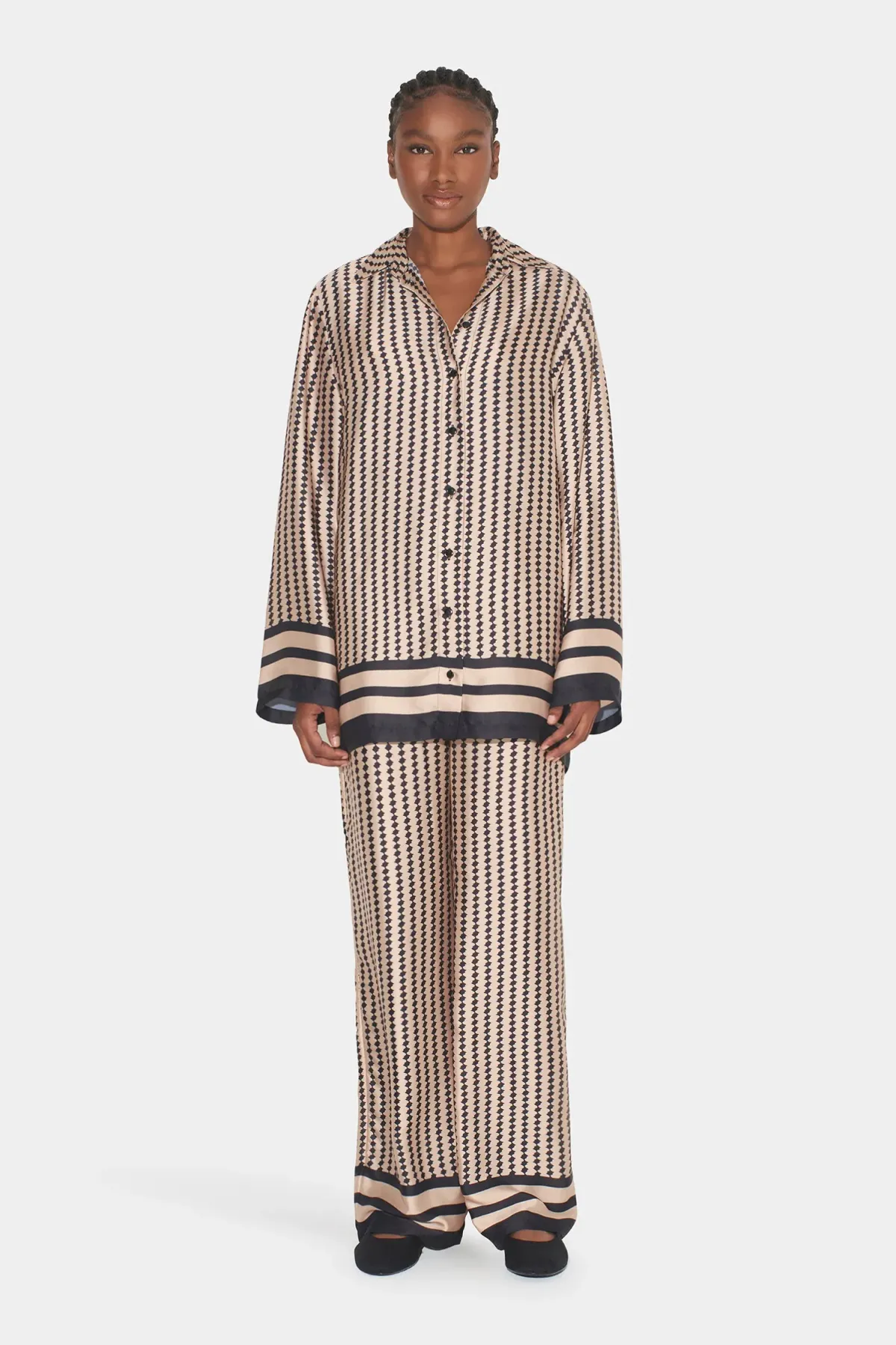 Hansen and Gretel Justine Relaxed Pant Black Diamond Size 6  - Image 1