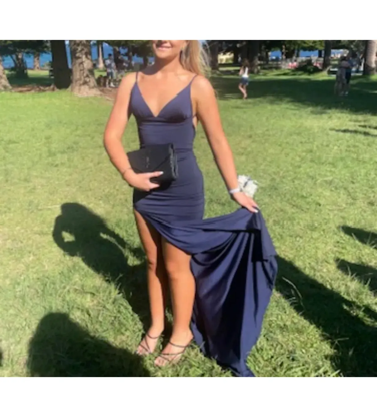 Amy Taylor Custom Gown Navy Custom Size 8/S - Image 1
