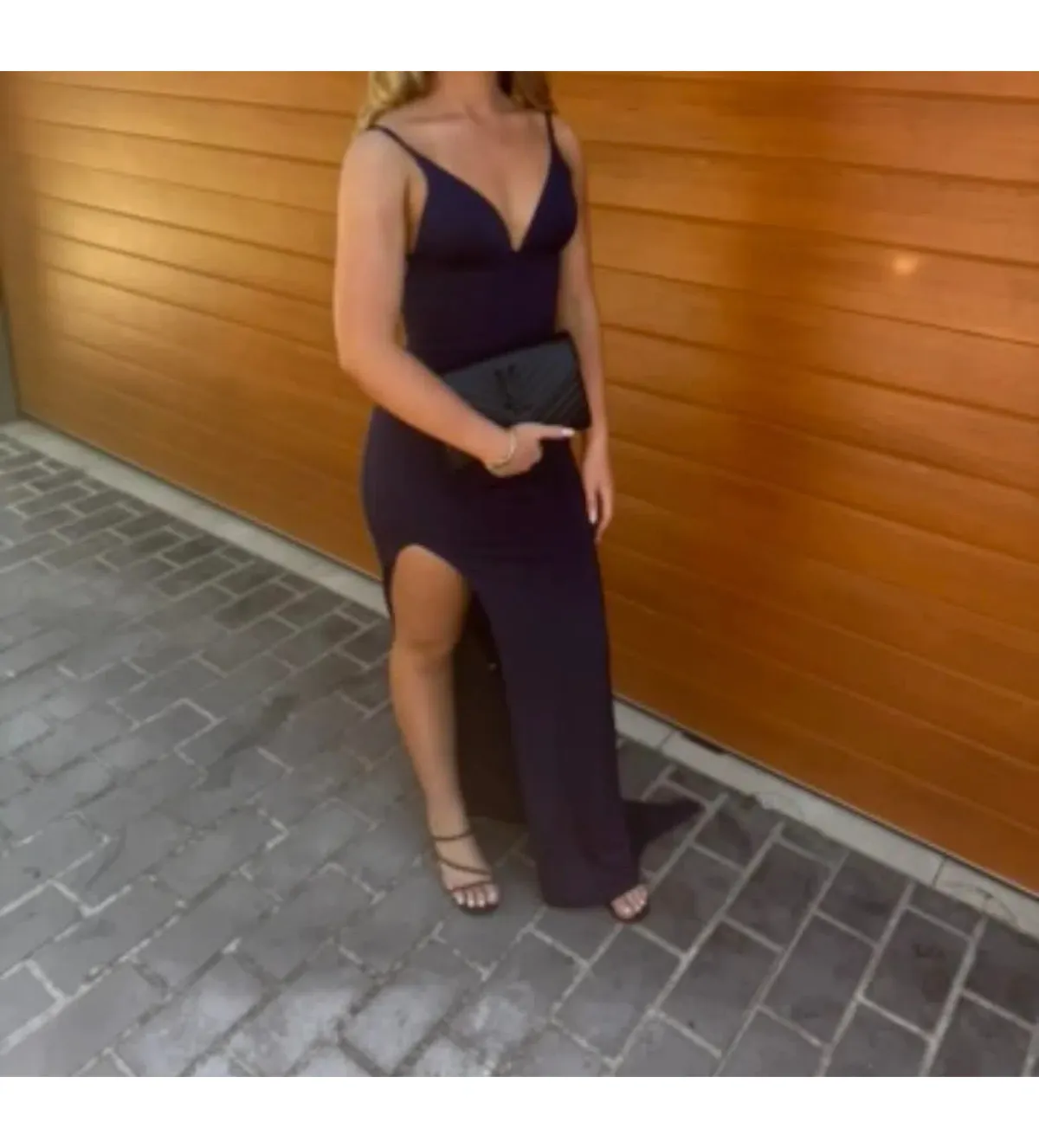 Amy Taylor Custom Gown Navy Custom Size 8/S - Image 4