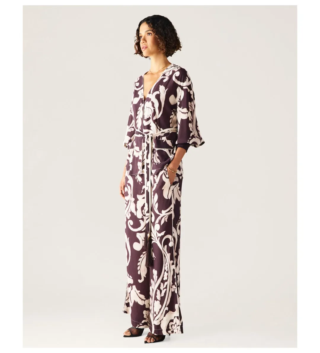 MOS The Label Seraphine Pants Multi Floral Size 12/L for rent on The Volte - main image