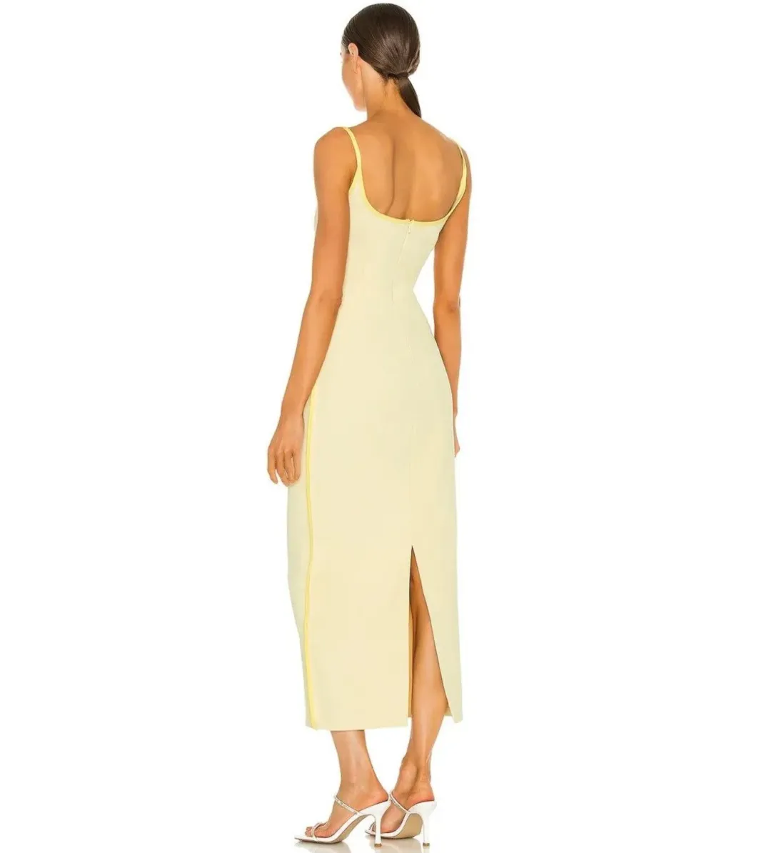 Paris Georgia Marlo Midi Dress Daffy Yellow Size XS AU 6 for rent on The Volte - main image