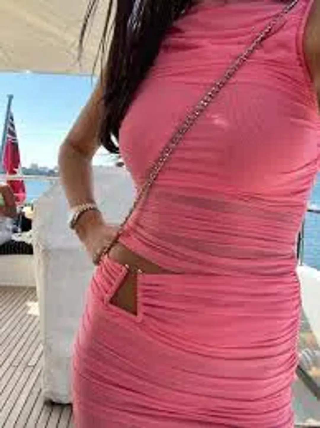 Bec and Bridge Iona Mini Dress Pink Size AU 6 for rent on The Volte - main image