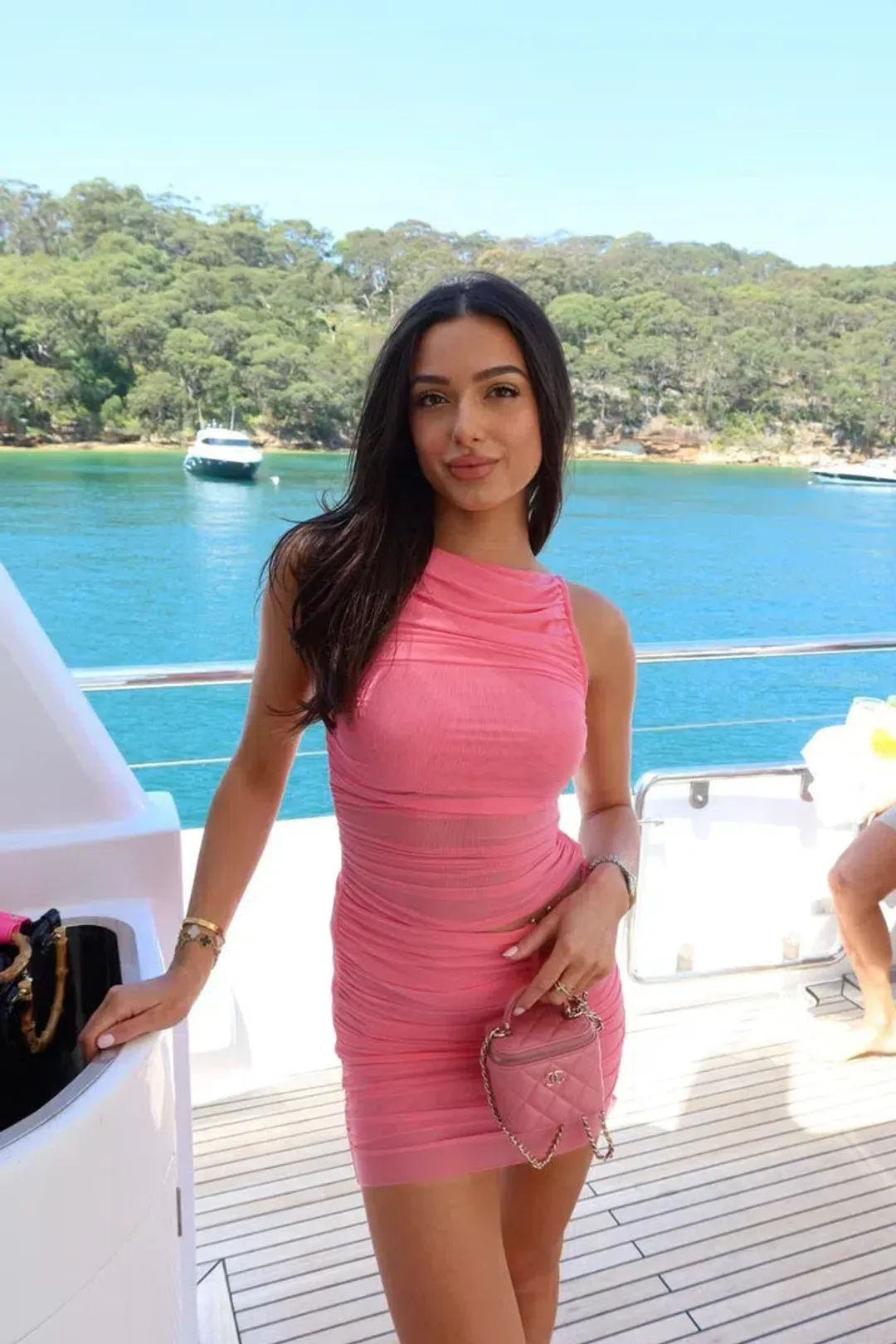 Bec and Bridge Iona Mini Dress Pink Size AU 6 for rent on The Volte - main image