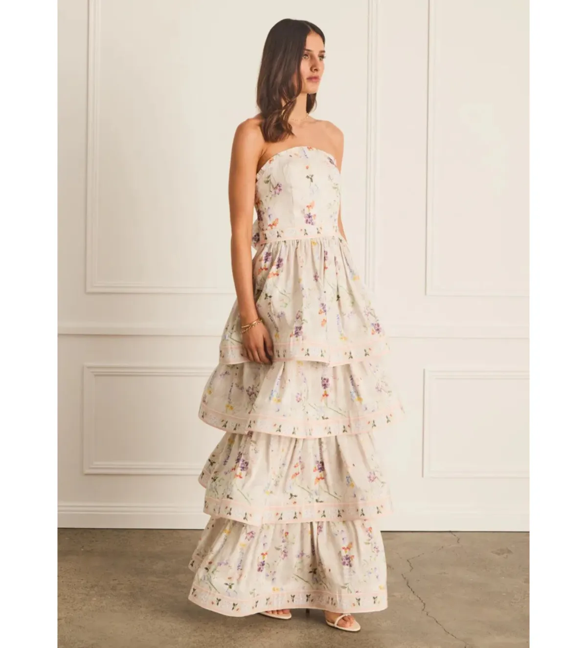 Aqua Blu Heidi Maxi Dress Moonflower Size XS AU 6 - Image 2