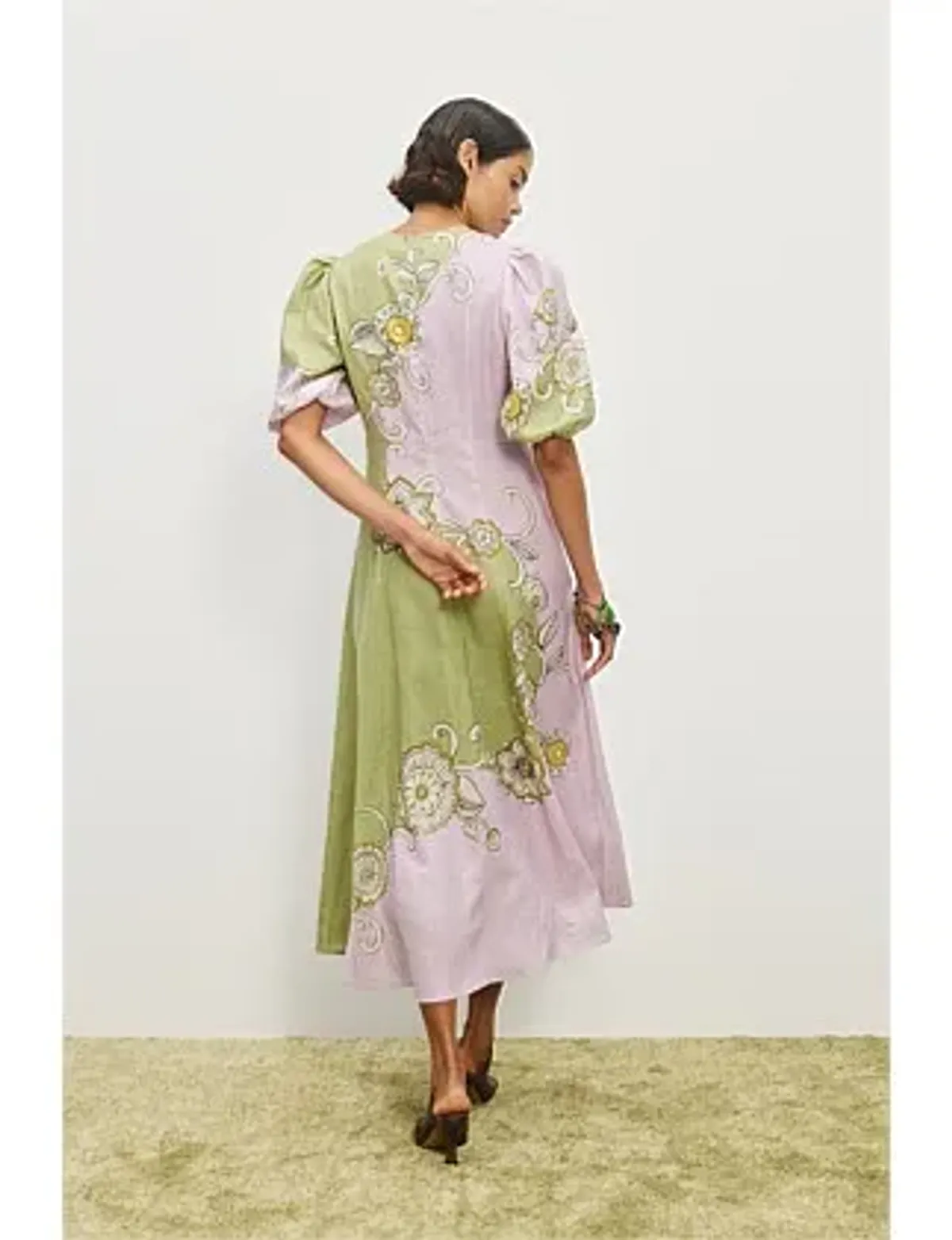 Alemais Sora Midi Dress Pink Size 14 - Image 3