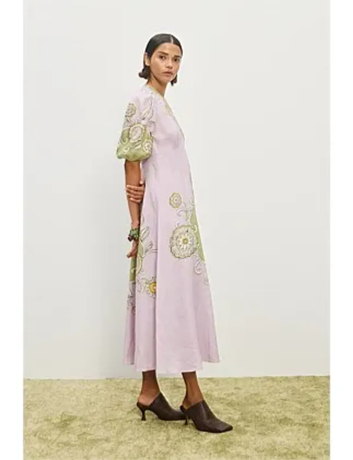 Alemais Sora Midi Dress Pink Size 14 - Image 2