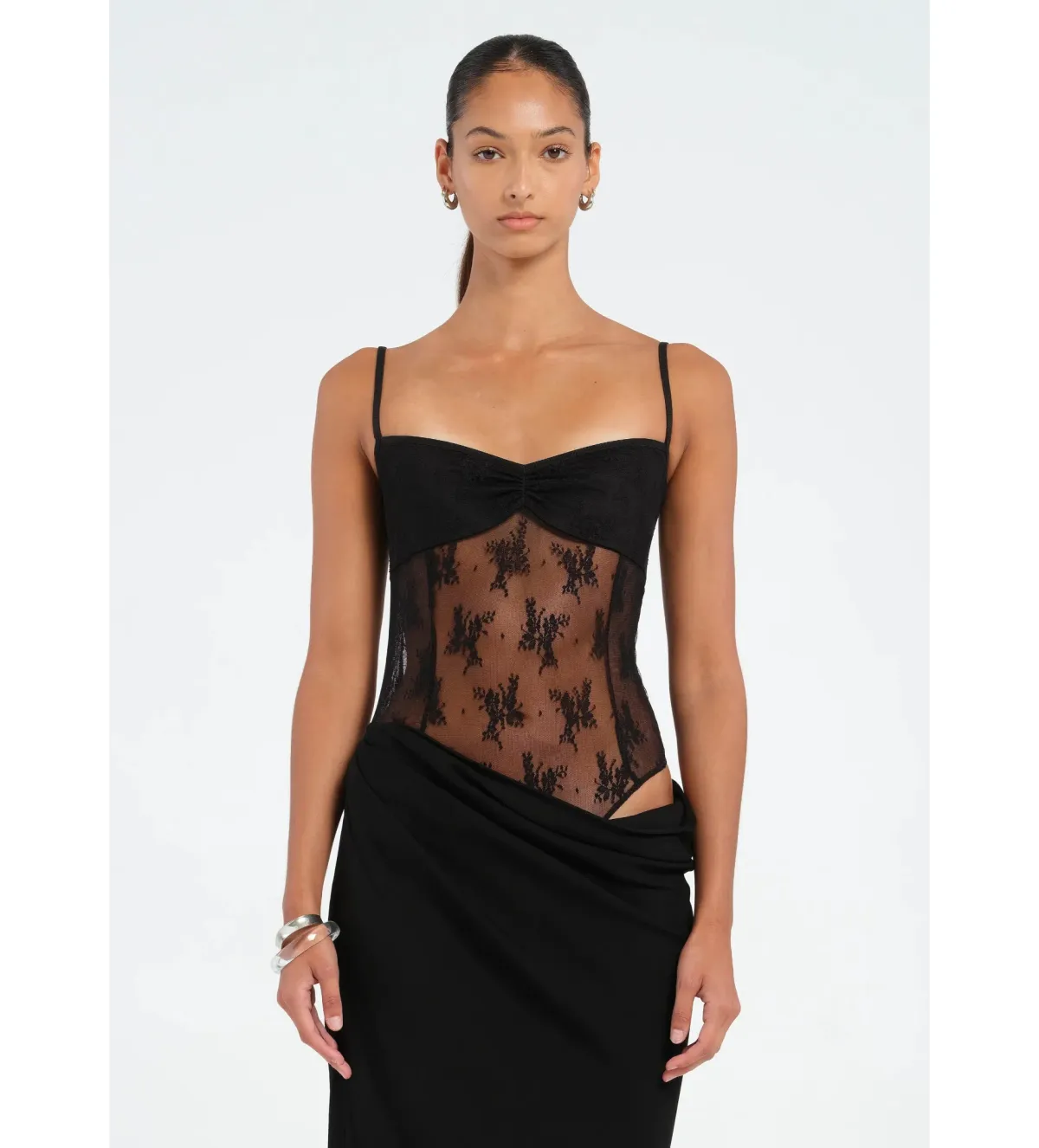 BENNI Akio Maxi Dress Black Size AU 10 - Image 4