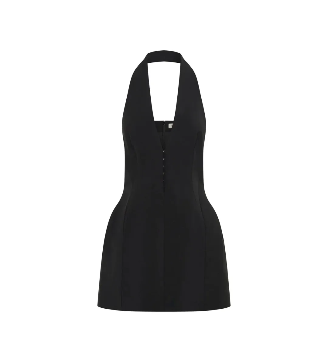 Camilla and Marc Petra Halterneck Mini Dress Black Size 10 for rent on The Volte - main image