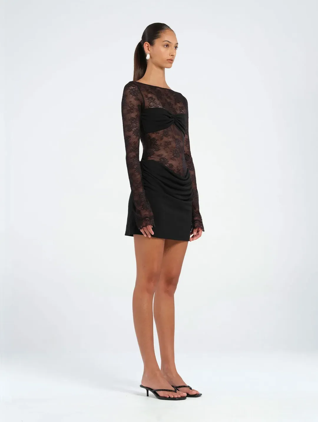 Benni Oskar Mini Dress in Black Size 6 for rent on The Volte - main image