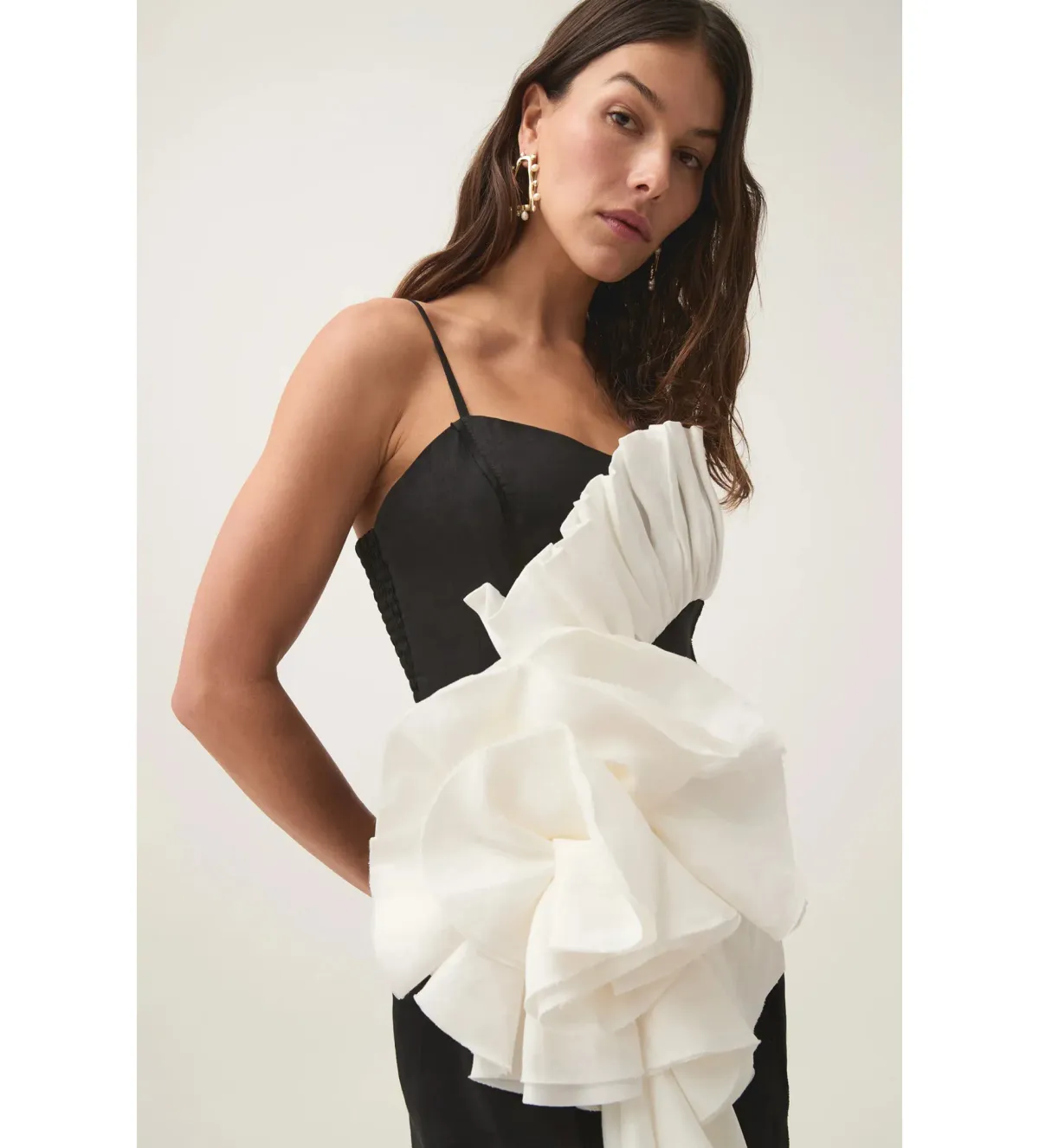 Aje Parallels Spiral Midi Dress Black Size 10 - Image 5