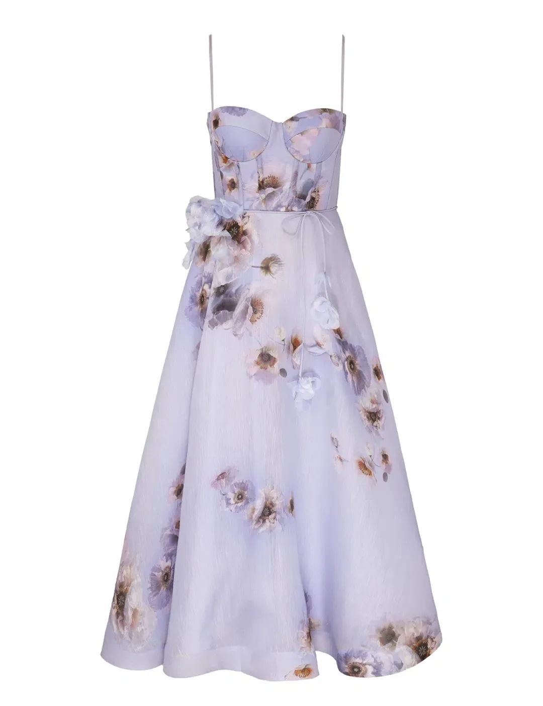 Zimmermann Hypnotic Picnic Dress in Lilac Poppy Size 2 / AU 12 for rent on The Volte - main image
