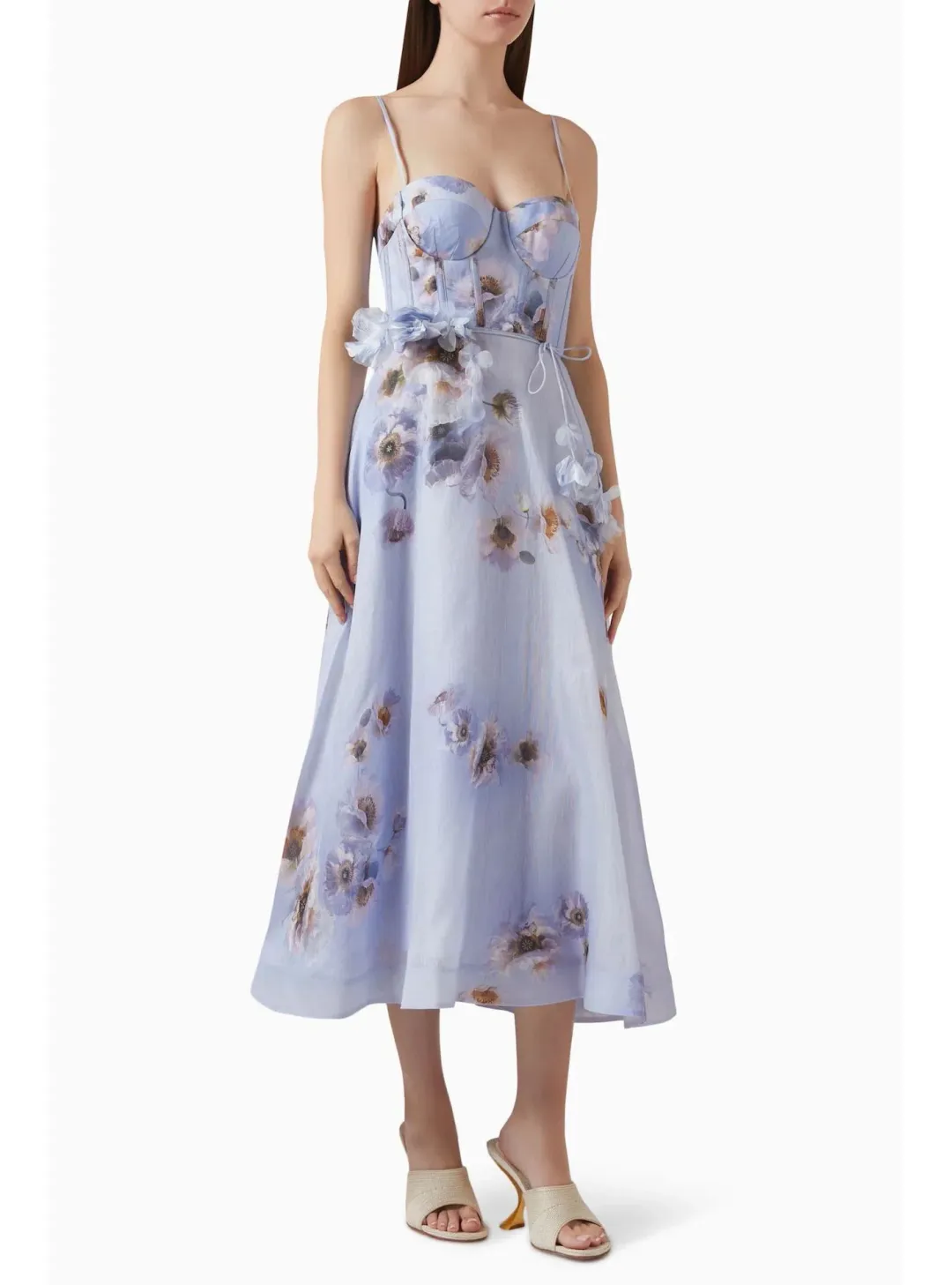 Zimmermann Hypnotic Picnic Dress in Lilac Poppy Size 2 / AU 12 for rent on The Volte - main image