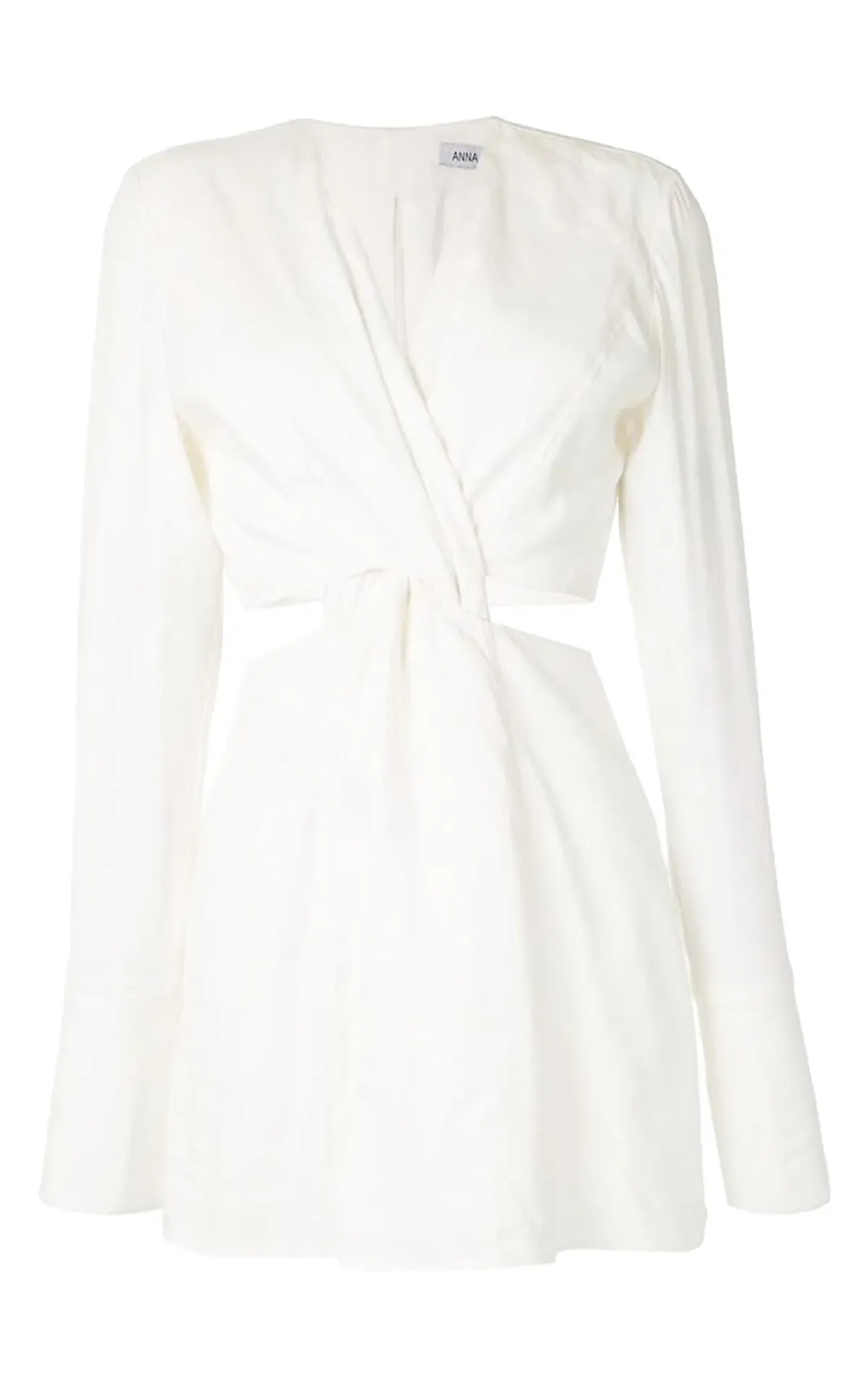 Anna Quan Harley Knot Detail Dress White Size 6 - Image 3