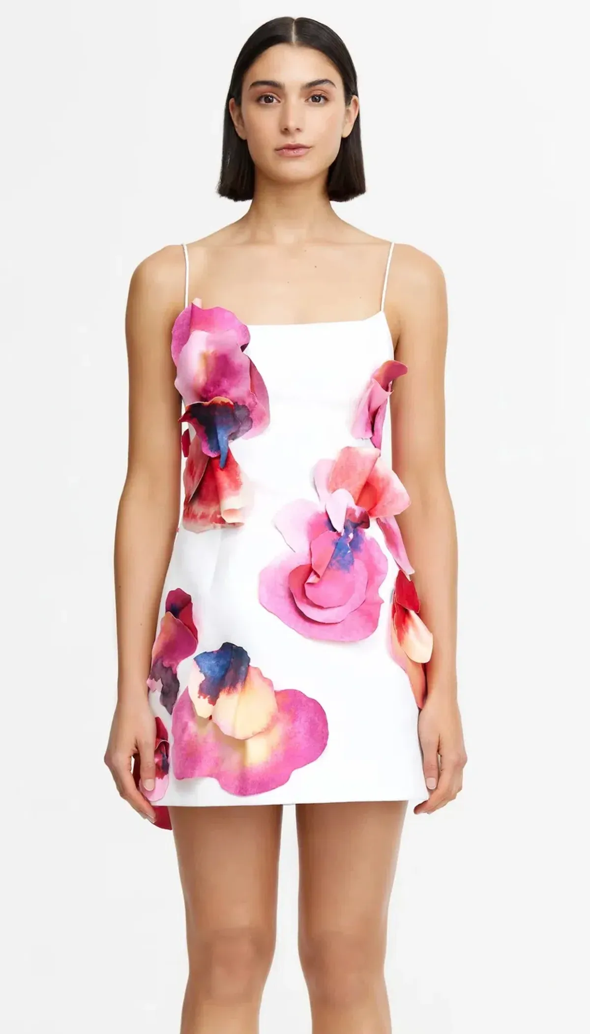 Acler Miltonrise Mini Dress White Print Size 8  - Image 1