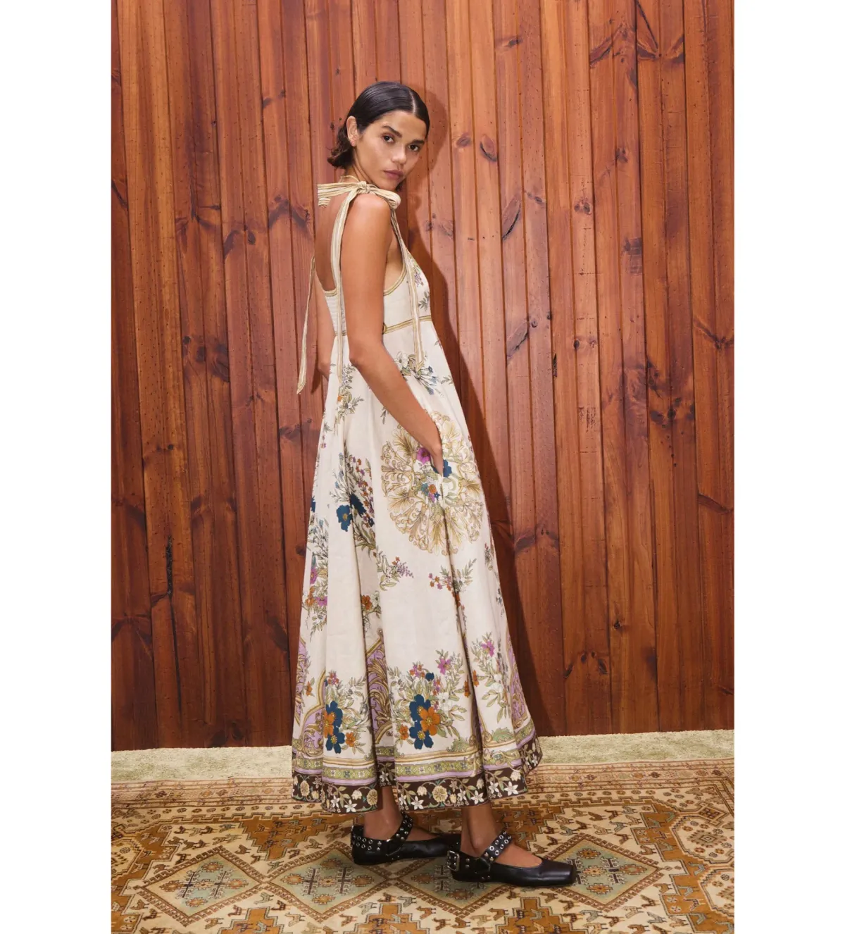 Antoinette Ballet Sundress Maxi Dress Multi Size 14 - Image 2