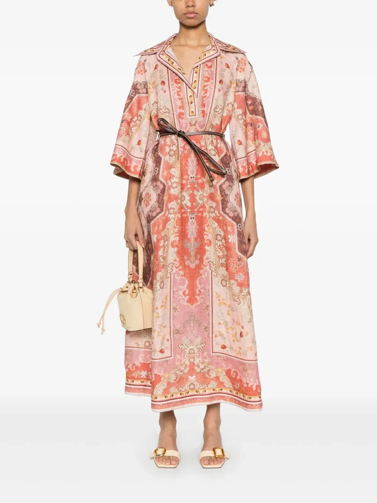 Zimmermann Wylie Midi Dress Multi Size 12 - Image 1