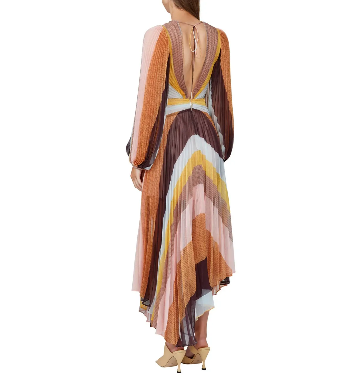 Acler Astone Midi Dress in Multi Size AU 14 - Image 3