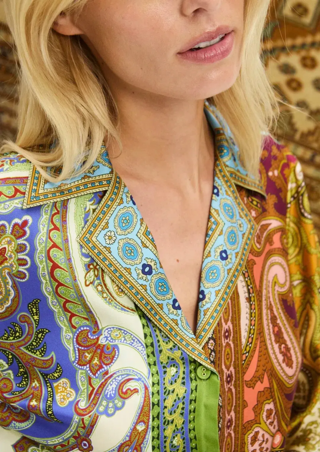 Alémais Clemenza Shirt and Scarf Skirt Set Multi Size 16 for rent on The Volte - main image