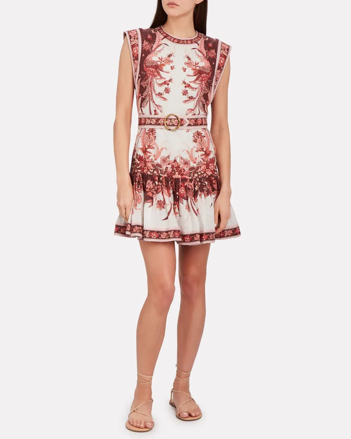 Zimmermann Wavelength Fluted Dress Print Size 12 - Image 1