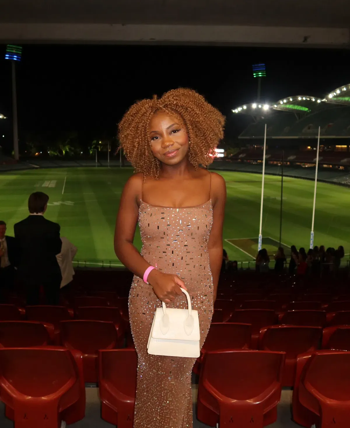 Oh Polly Antonella Dress Maxi Brown Size AU 6 - Image 4