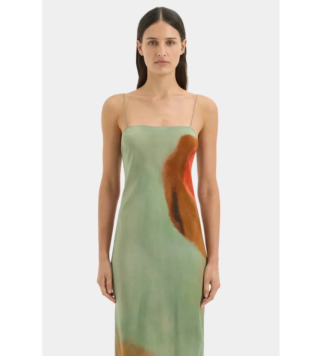 Sir The Label Calle Slip Maxi Dress Acquerello Print Size 0/AU 6 for rent on The Volte - main image