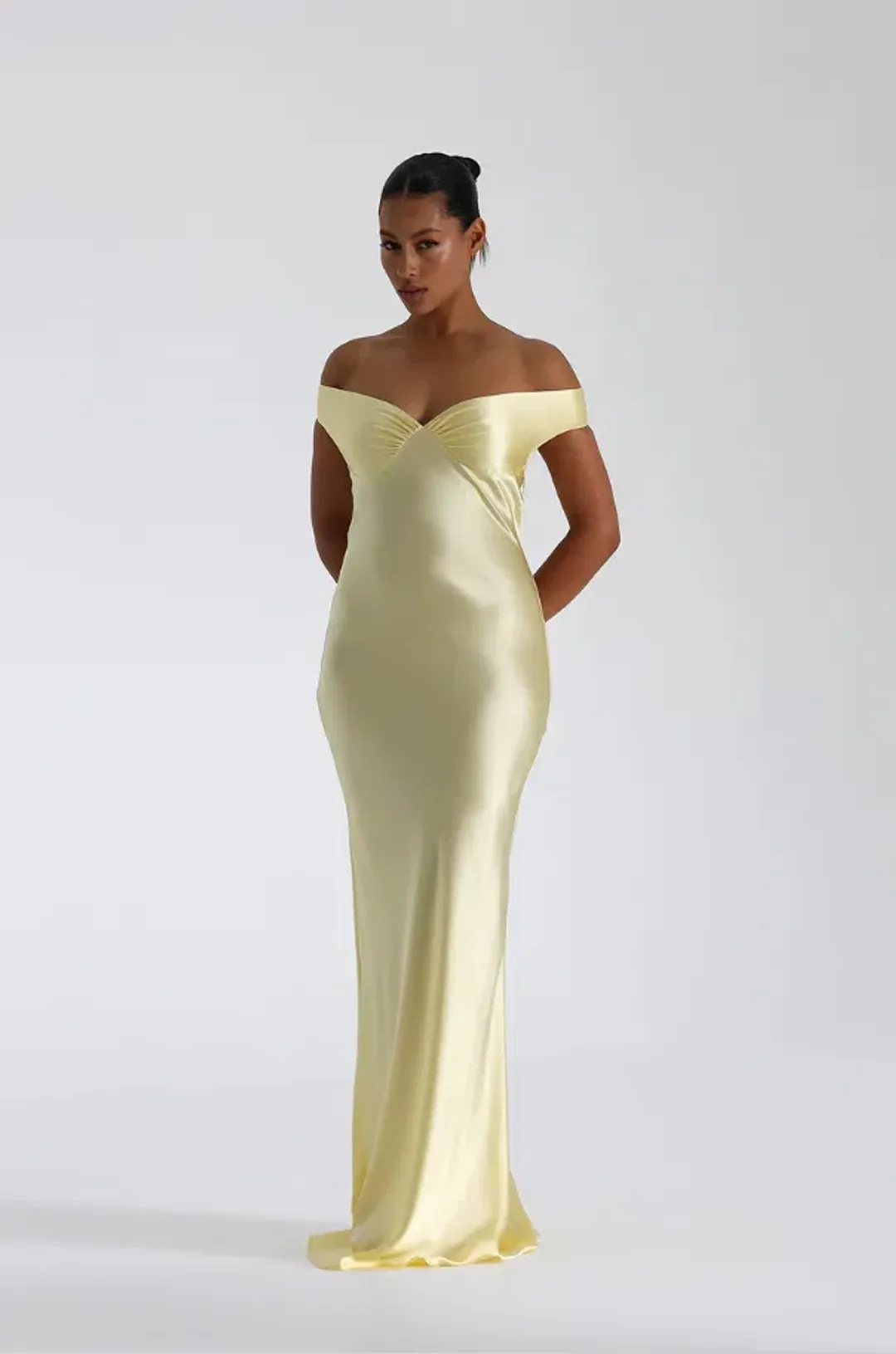 Natalie Rolt Bridget Dress in Lemon Yellow Size 6 for rent on The Volte - main image