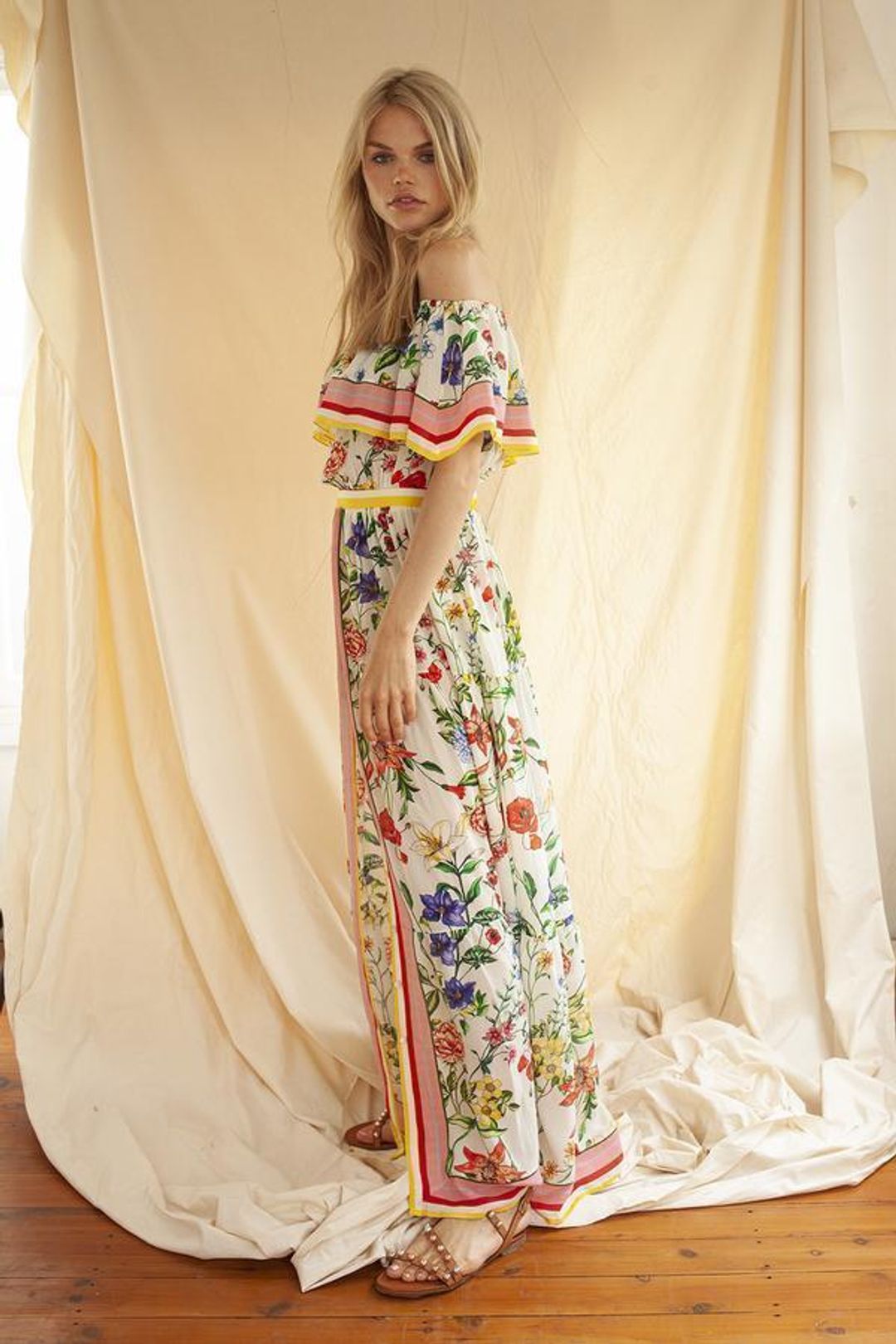 Coco Ribbon Here Comes the Sun Maxi Dress size 10 for rent on The Volte - main image