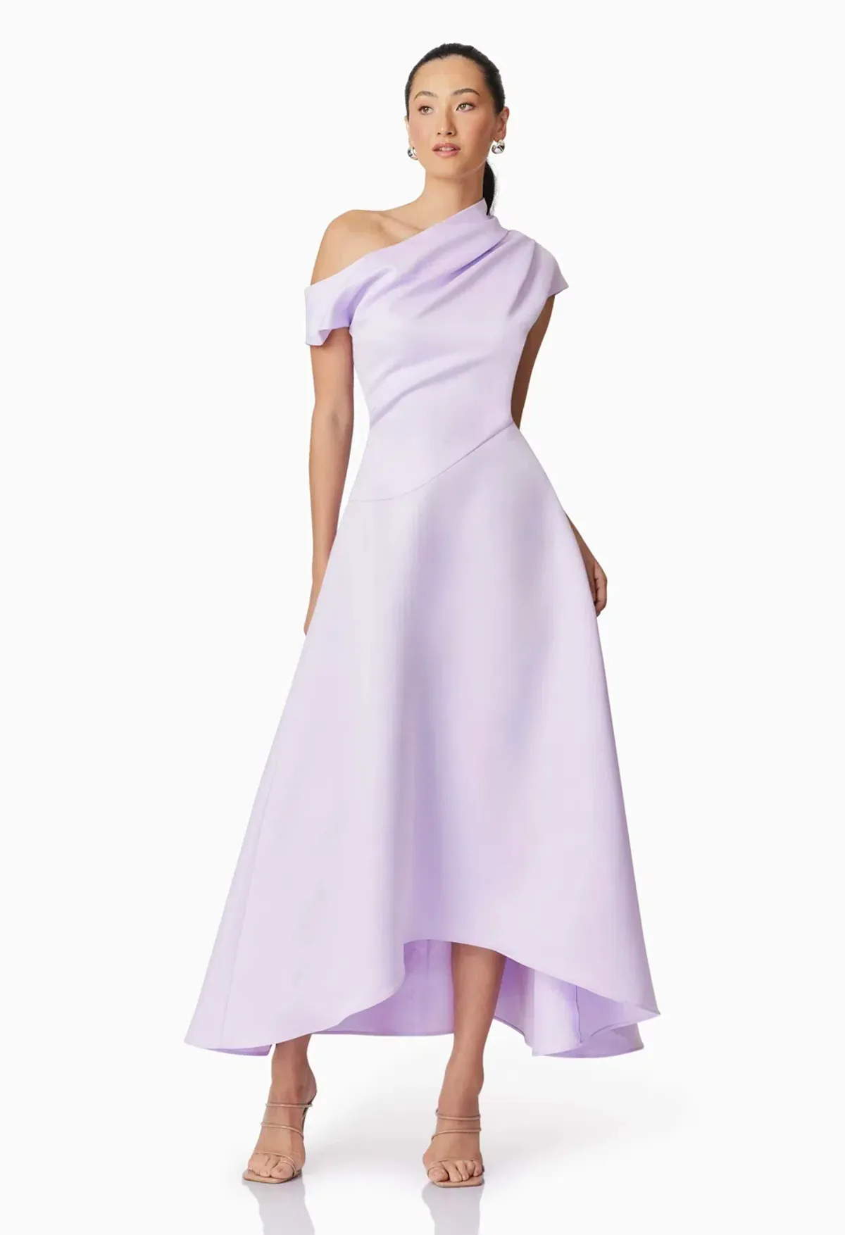Elliatt Marissa One Shoulder Gown Purple Size AU 8 - Image 1