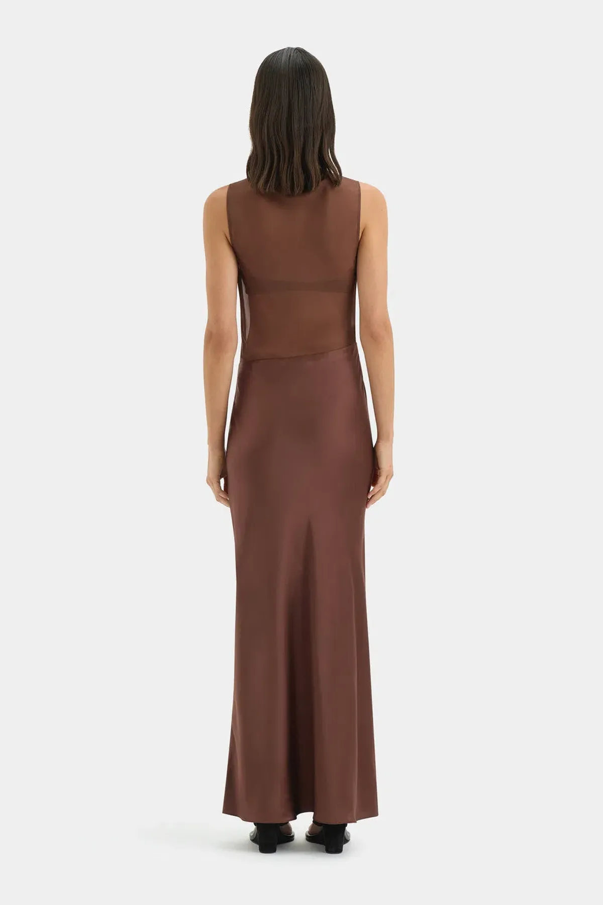 Sir the Label Luca Full Length Gown in Chestnut Brown Size 1 / AU 8 - Image 3
