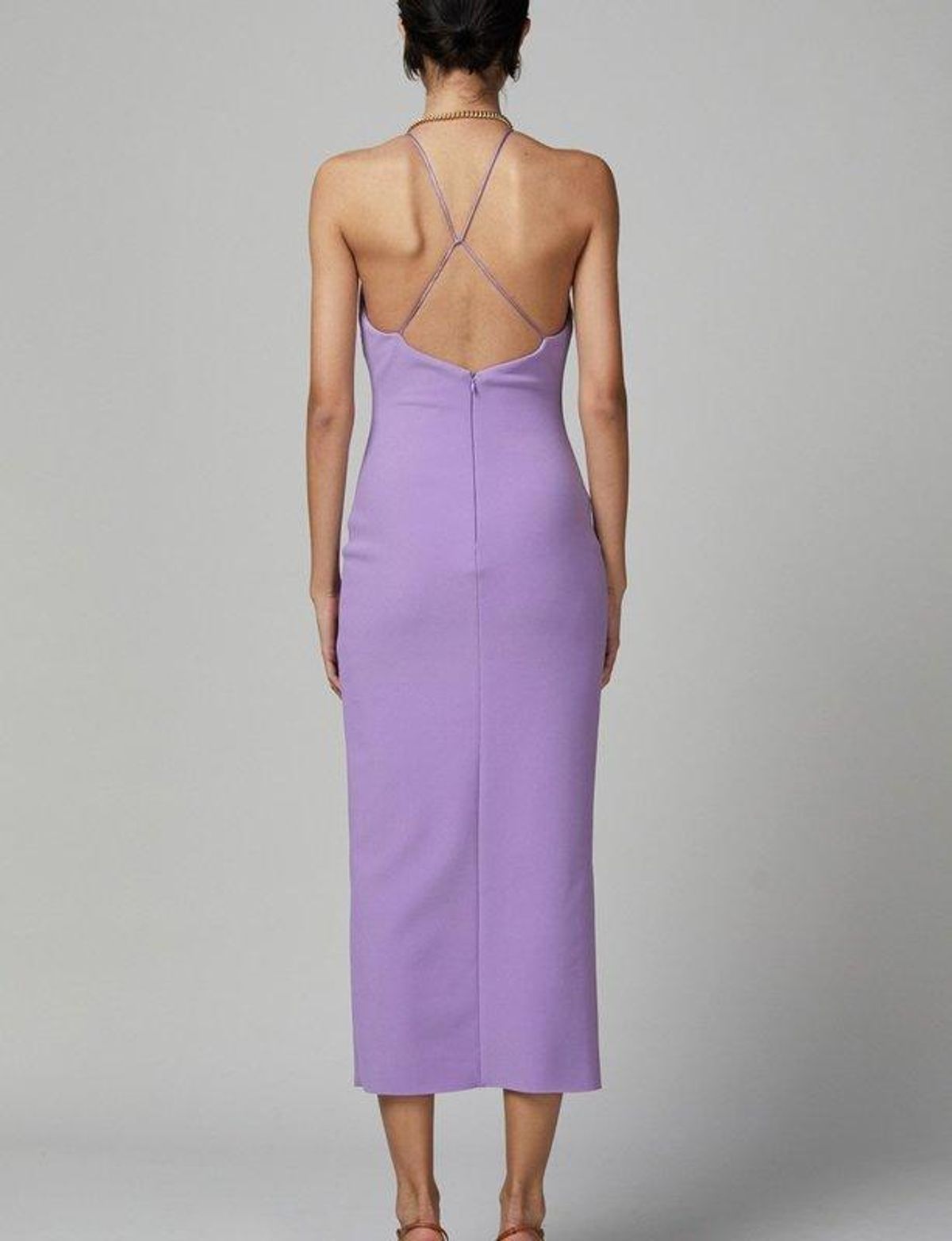 Bec & Bridge Candy Midi Dress Lilac Size 8 - Image 5