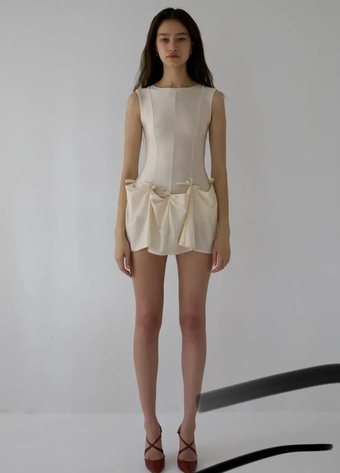 BUCI NY Heiress Dress In Cream Size 6 for rent on The Volte - main image