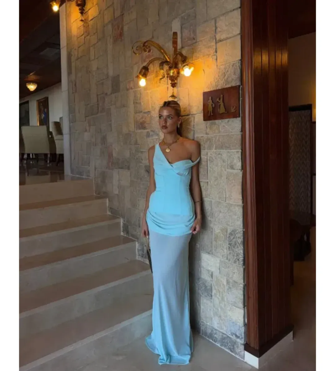 Natalie Rolt Cadence Gown in Blue Size 8 for rent on The Volte - main image