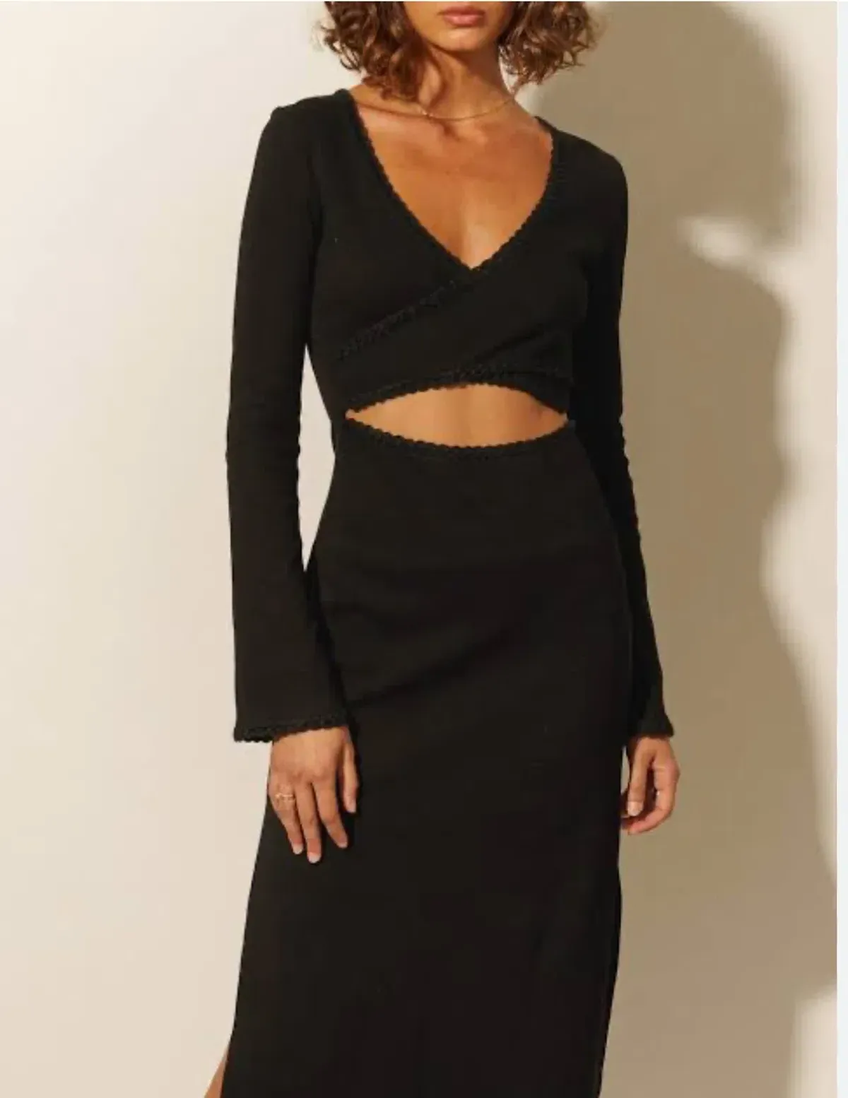 Kivari Marta Midi Dress Black Size AU 12 - Image 2