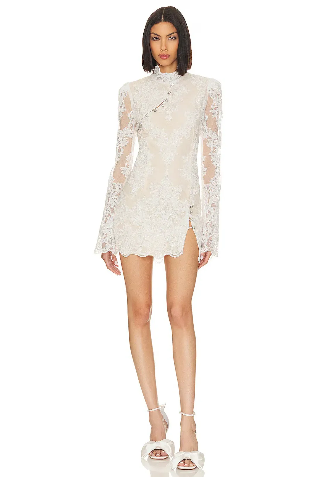 Stone Cold Fox Allure Dress Mini White Size AU 6 for rent on The Volte - main image