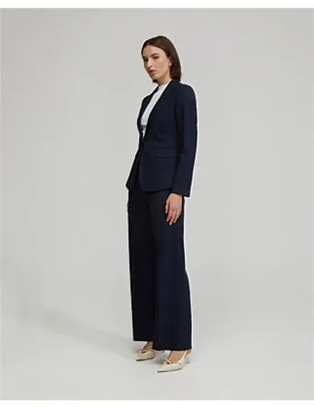 Oxford Lydia Wool Stretch Suit Trousers Navy for rent on The Volte - main image