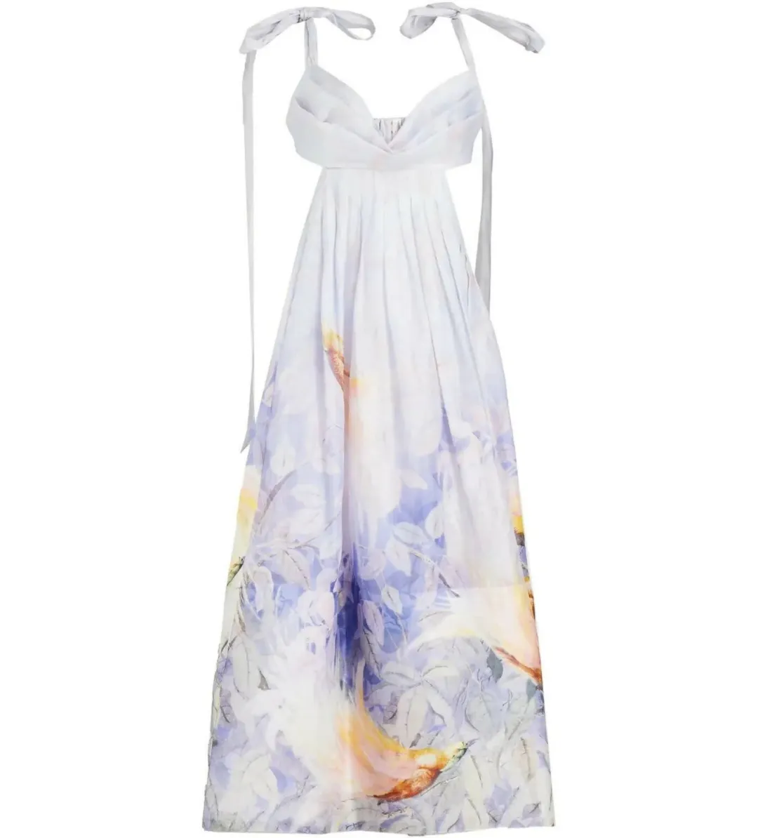 Zimmermann Candescent Bralette Gown Lavender Bird Size 2 AU 12 for rent on The Volte - main image