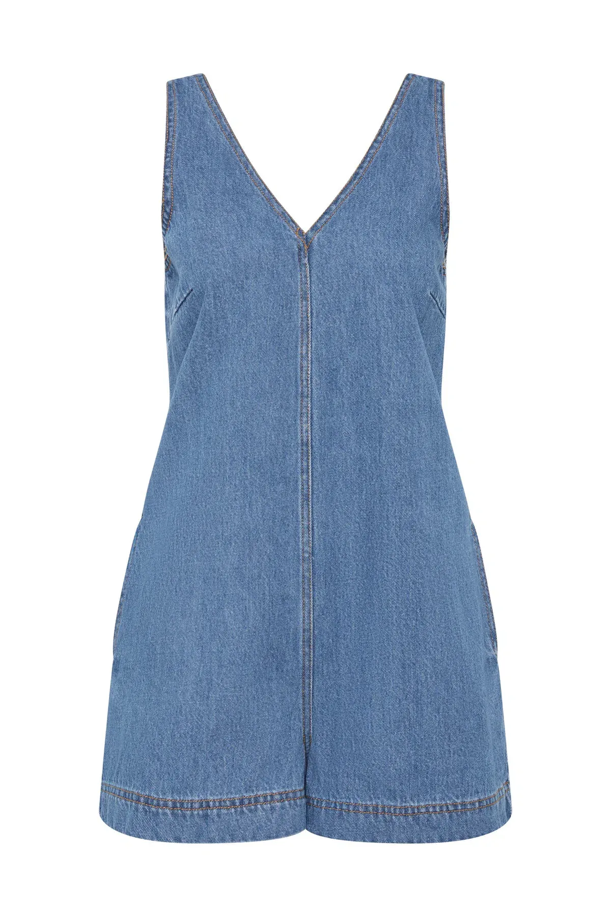 Aje Sunray Denim Playsuit Blue Size 10 - Image 13