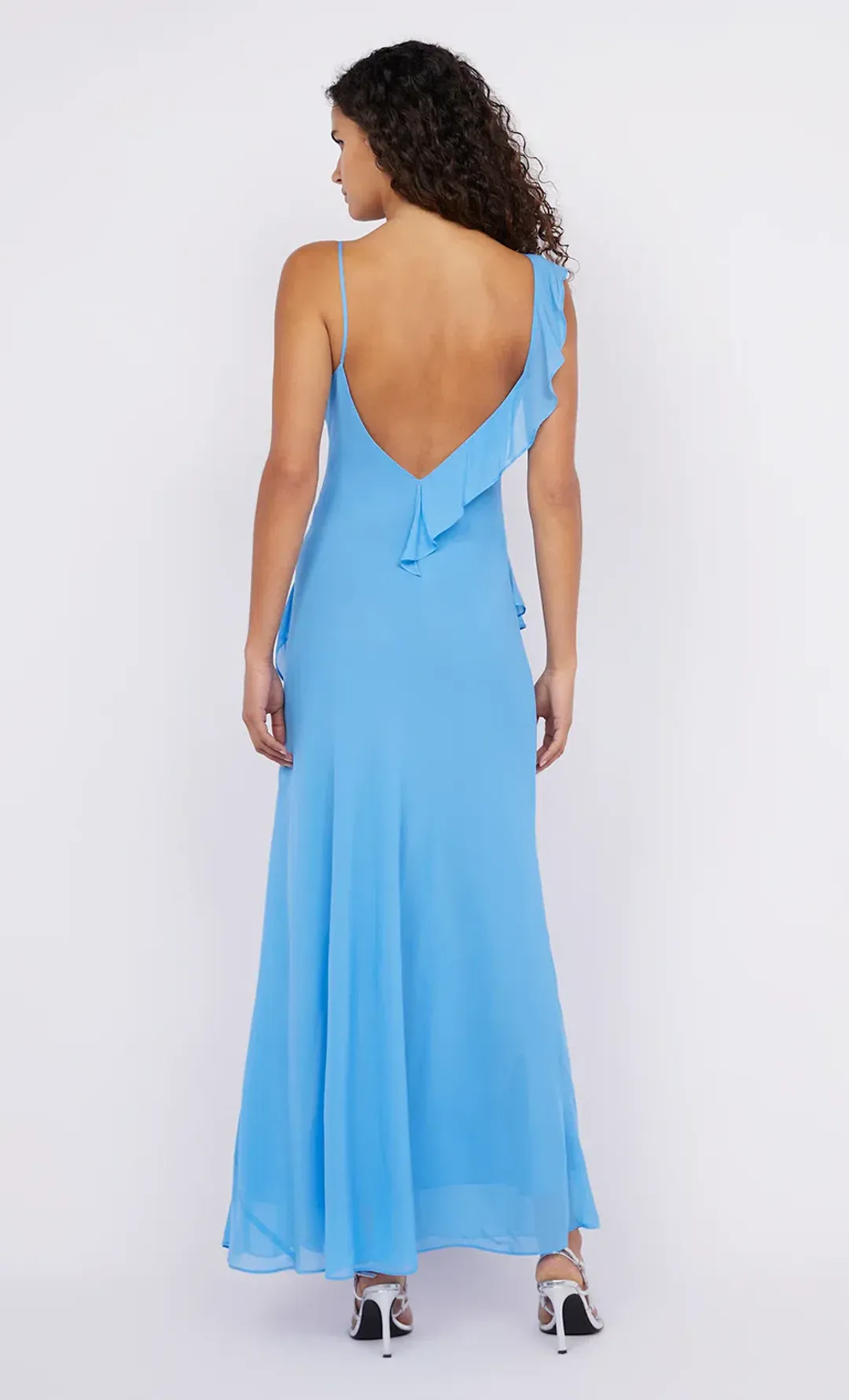 Bec and Bridge Aida Frill Dress Blue Azure Size 8 for rent on The Volte - main image