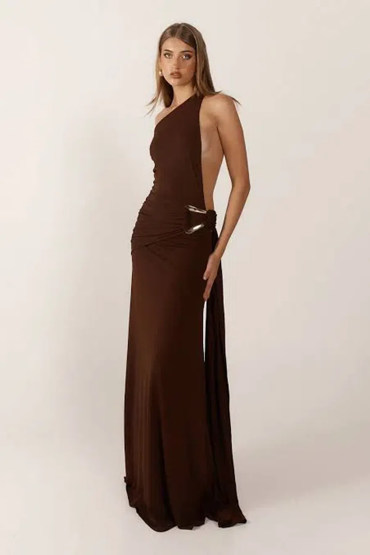 Ance Gria Gaia Gown Brown Size AU 8 - Image 1