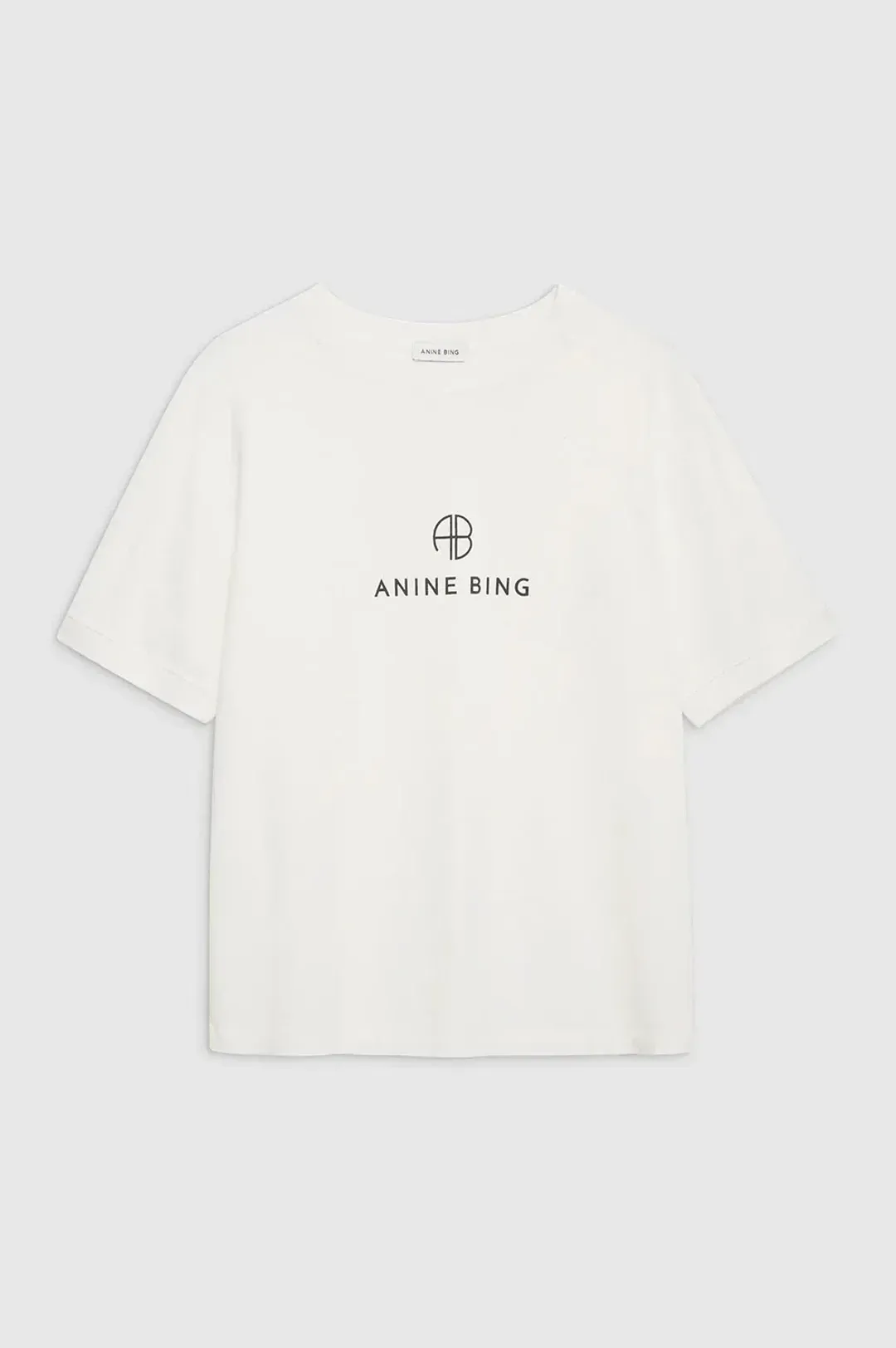 Anine Bing Jaylin Ab Monogram T Shirt Ivory One Size for rent on The Volte - main image
