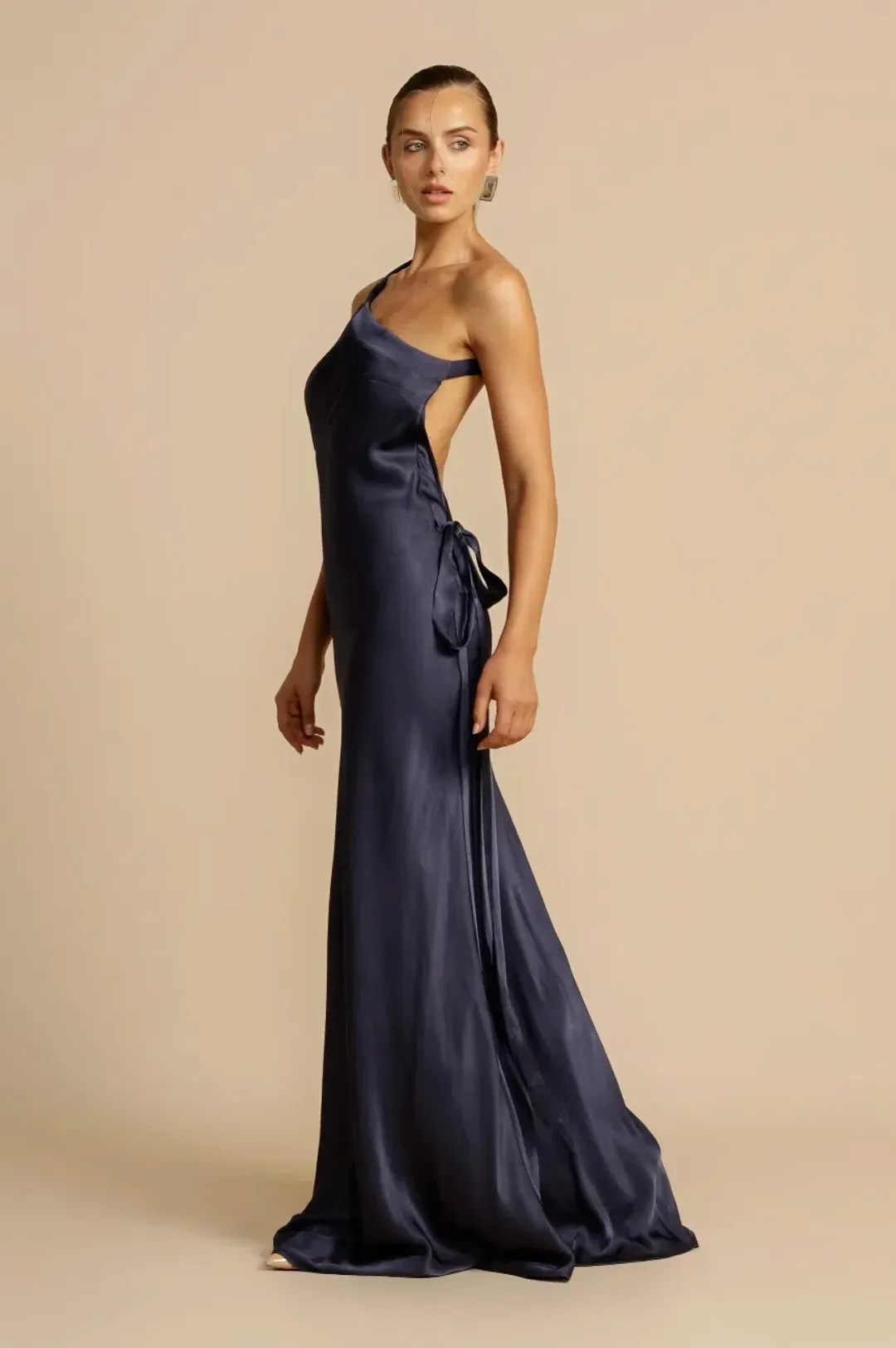 Arcina Ori Monique Maxi Dress Navy Size M / Size AU 10 for rent on The Volte - main image