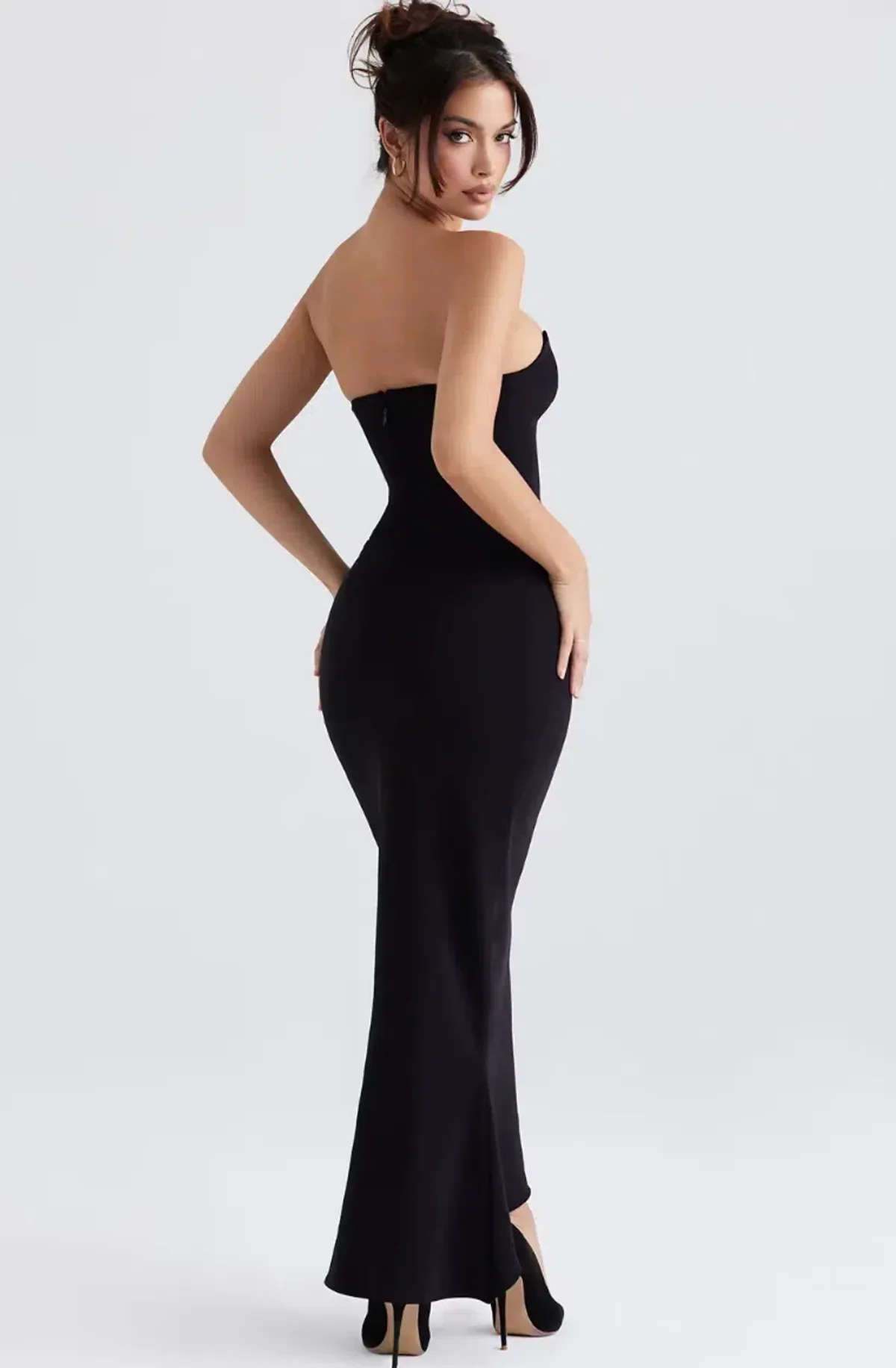 House of CB Sabine Dress Maxi Black Size AU 6 - Image 2